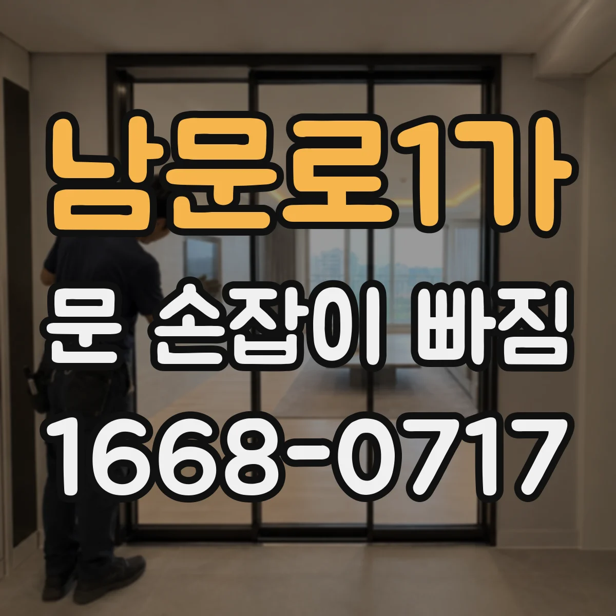남문로1가 문 손잡이 빠짐