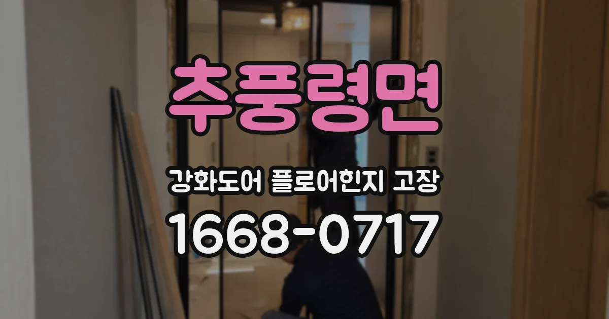 추풍령면 강화도어 플로어힌지 고장