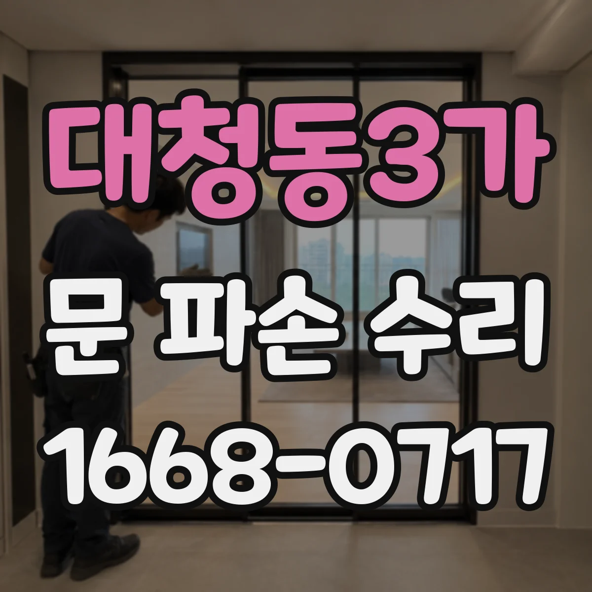 대청동3가 문 파손 수리