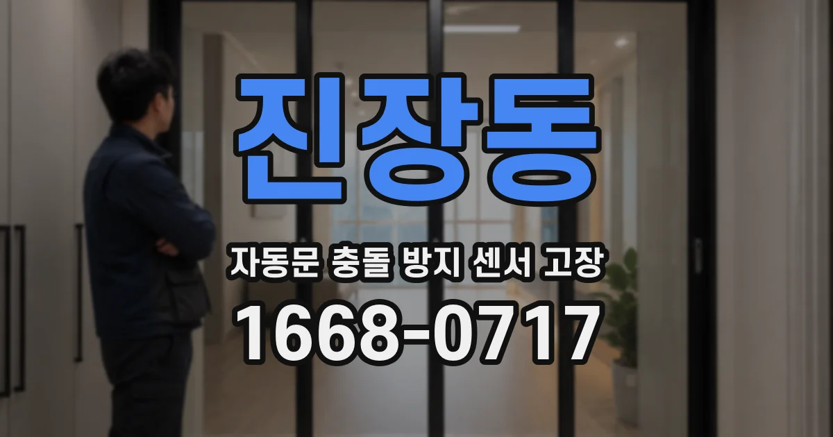 진장동 자동문 충돌 방지 센서 고장