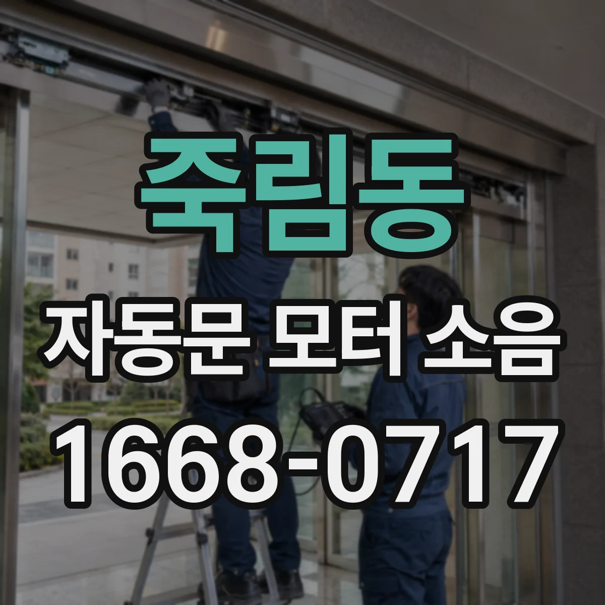 죽림동 자동문 모터 소음