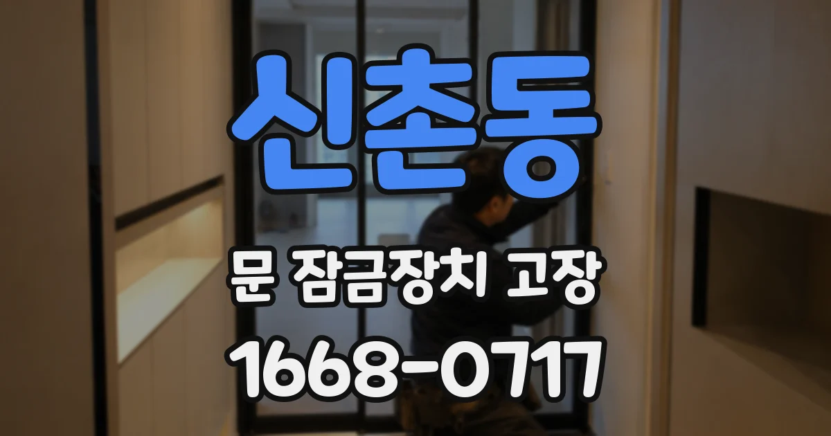 신촌동 문 잠금장치 고장