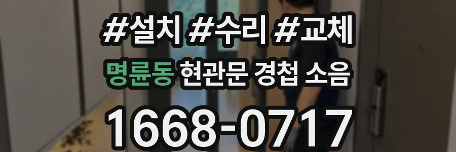 명륜동 현관문 경첩 소음