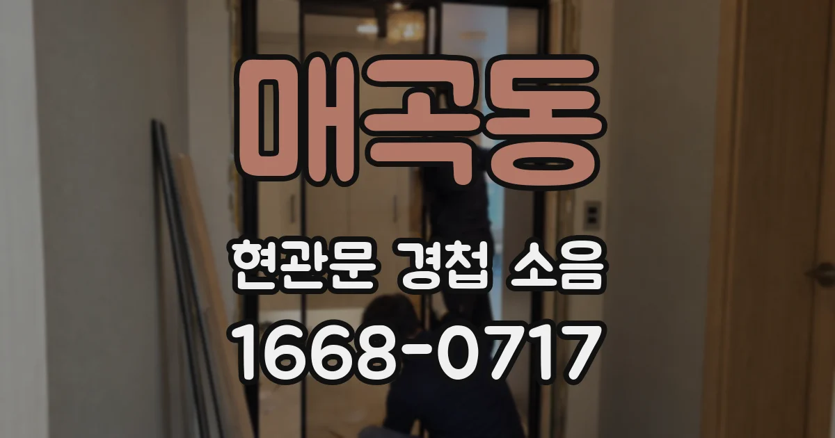 매곡동 현관문 경첩 소음