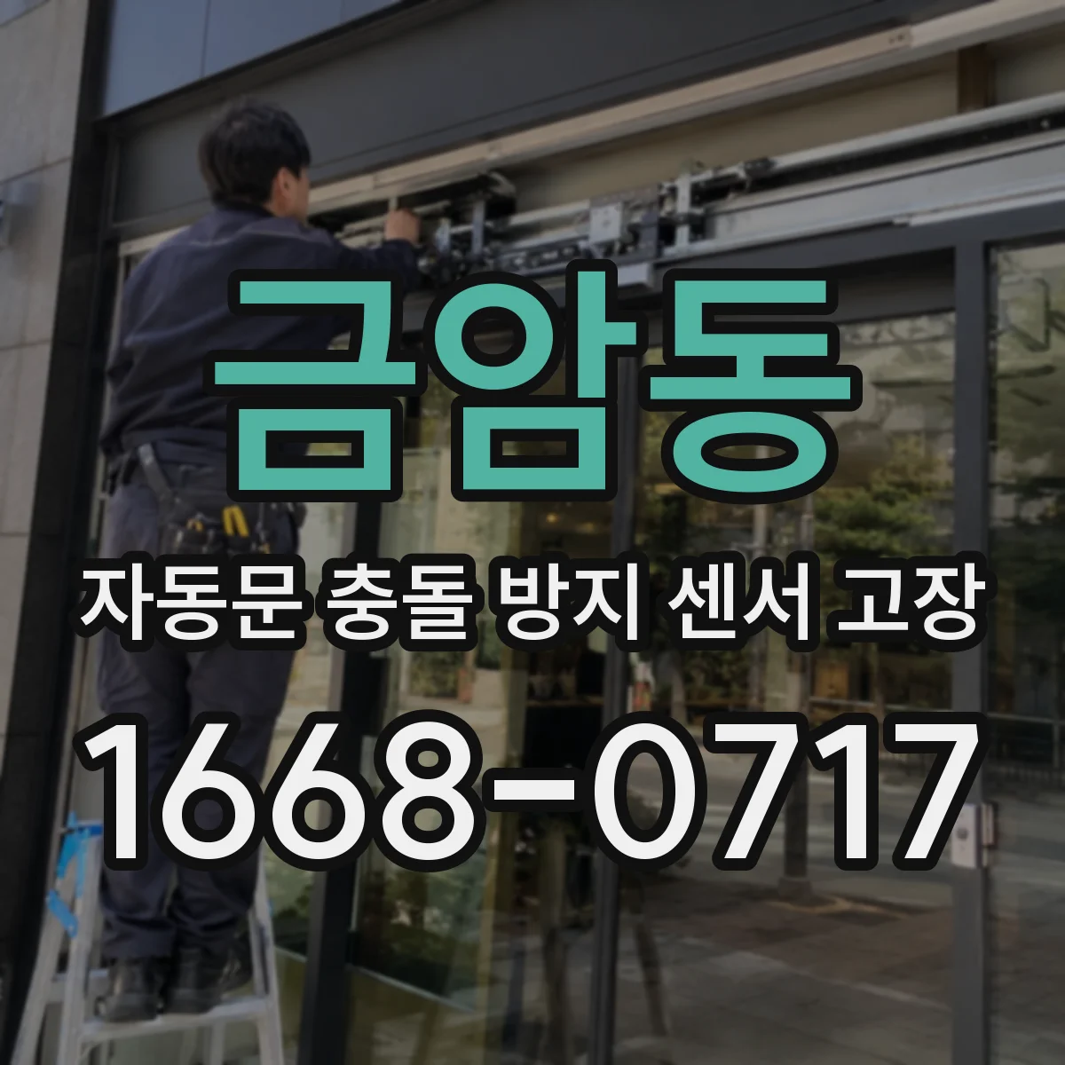 금암동 자동문 충돌 방지 센서 고장