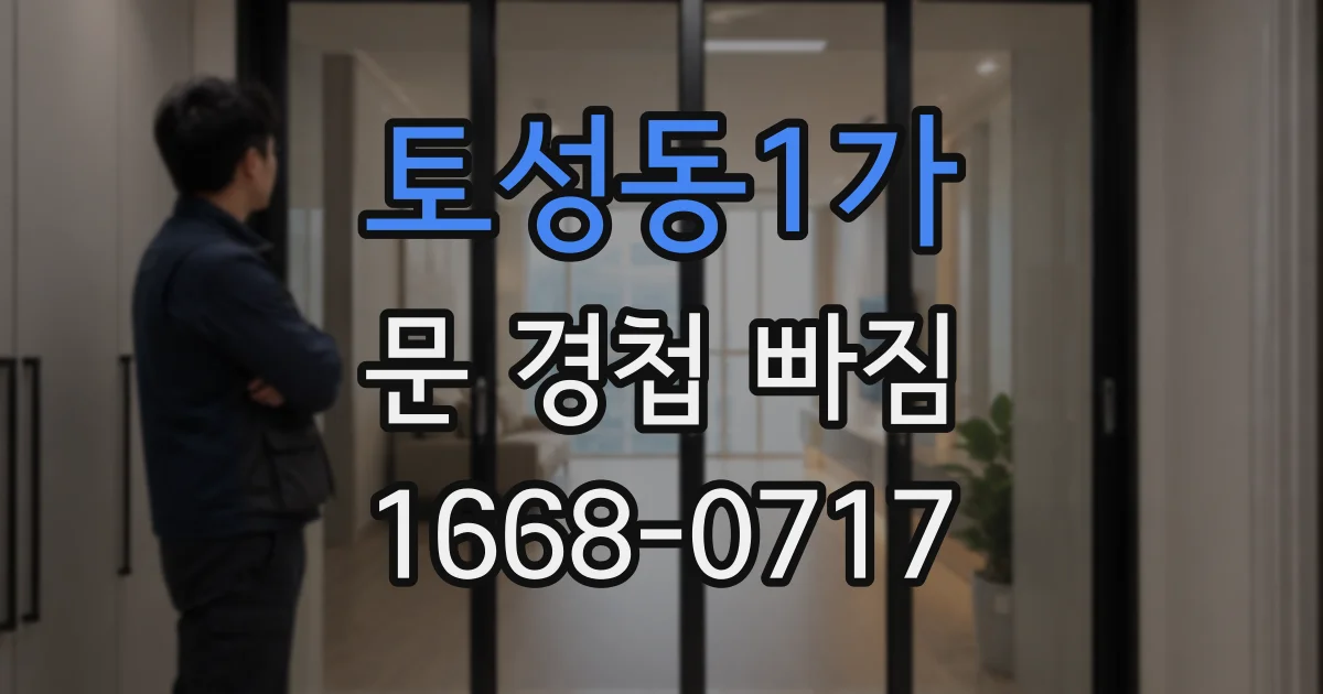 토성동1가 문 경첩 빠짐