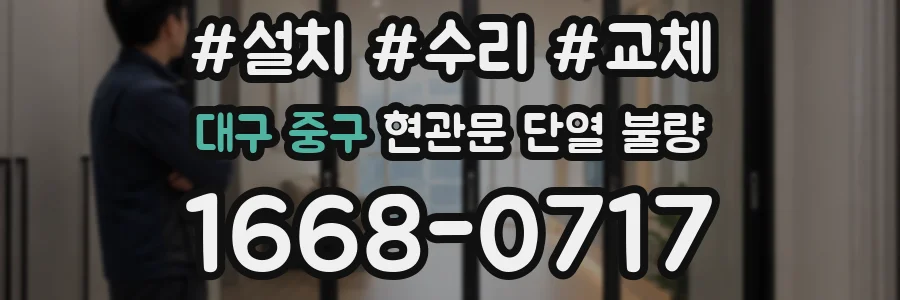 대구 중구 현관문 단열 불량