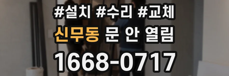 신무동 문 안 열림