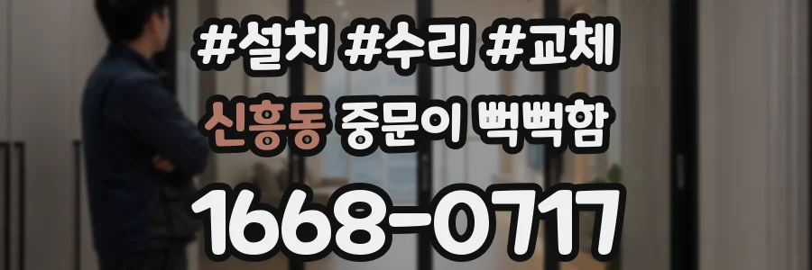 신흥동 중문이 뻑뻑함