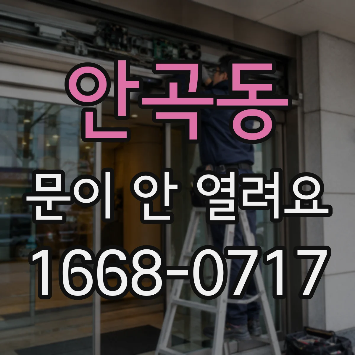 안곡동 문이 안 열려요