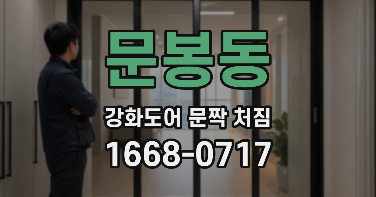 문봉동 강화도어 문짝 처짐