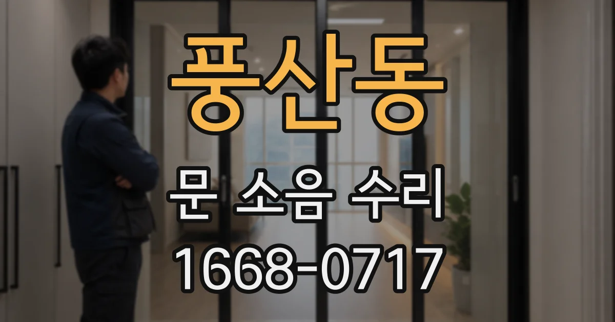 풍산동 문 소음 수리
