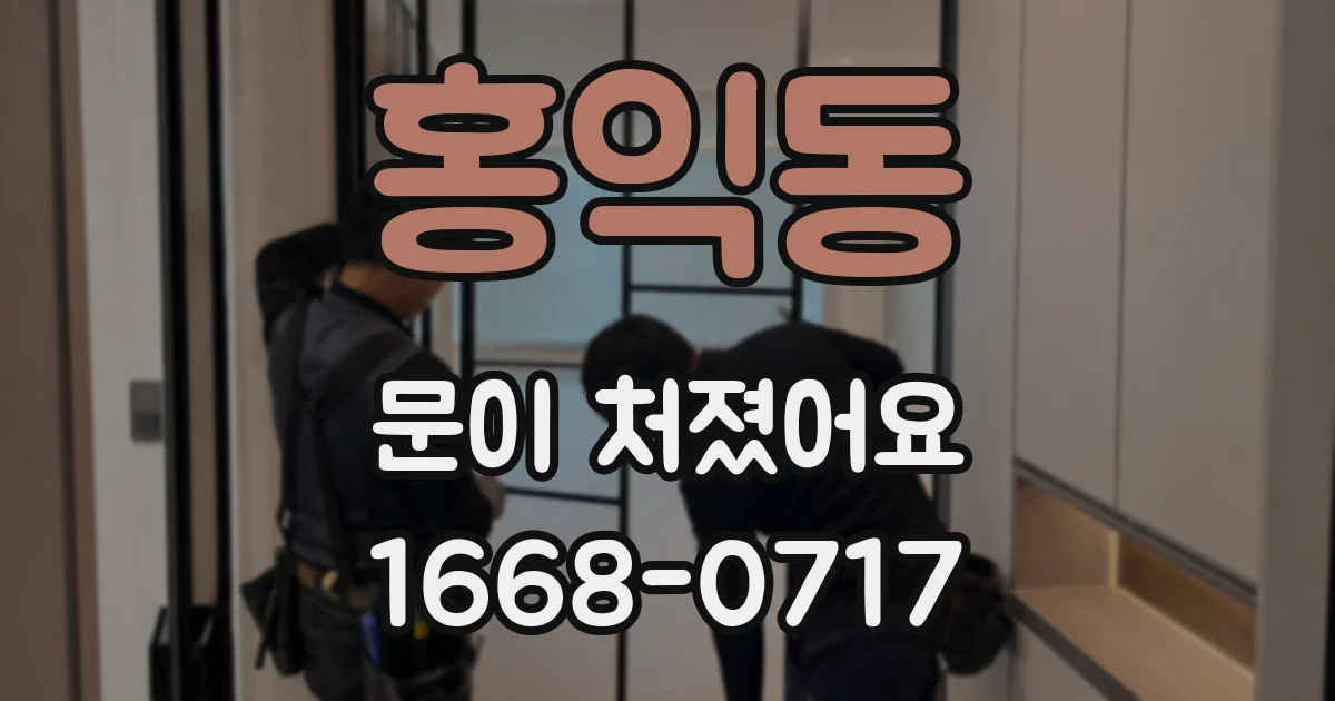 홍익동 문이 처졌어요