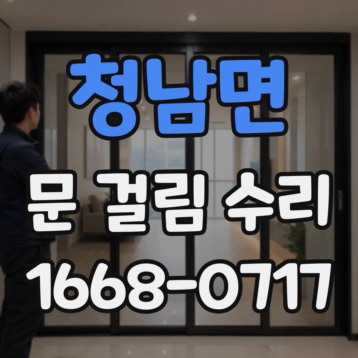 청남면 문 걸림 수리