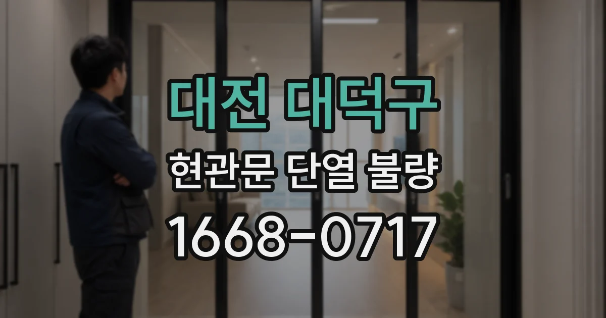 대전 대덕구 현관문 단열 불량