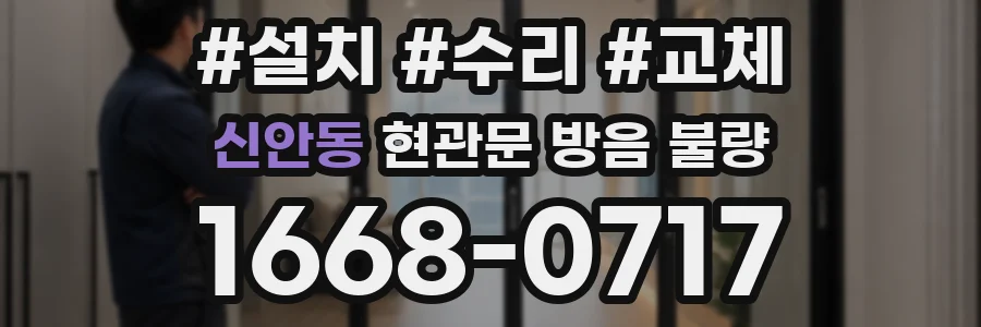 신안동 현관문 방음 불량