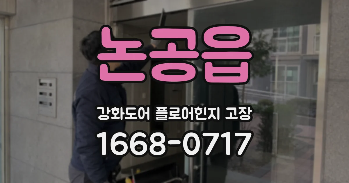 논공읍 강화도어 플로어힌지 고장