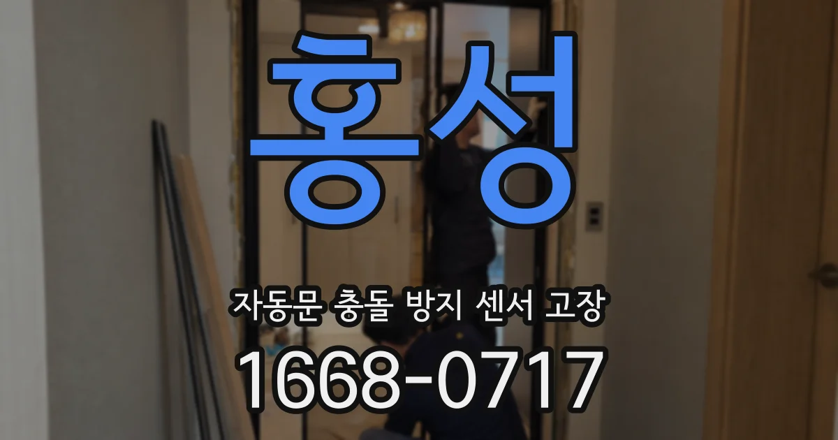 홍성 자동문 충돌 방지 센서 고장