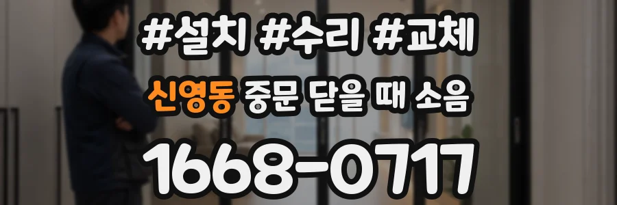 신영동 중문 닫을 때 소음