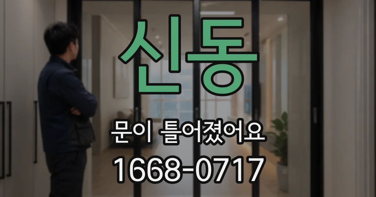 신동 문이 틀어졌어요