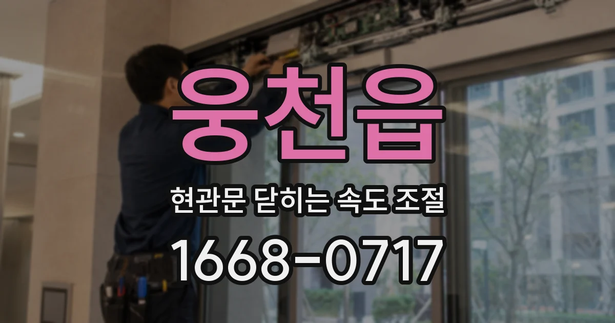 웅천읍 현관문 닫히는 속도 조절