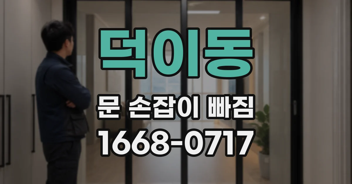 덕이동 문 손잡이 빠짐