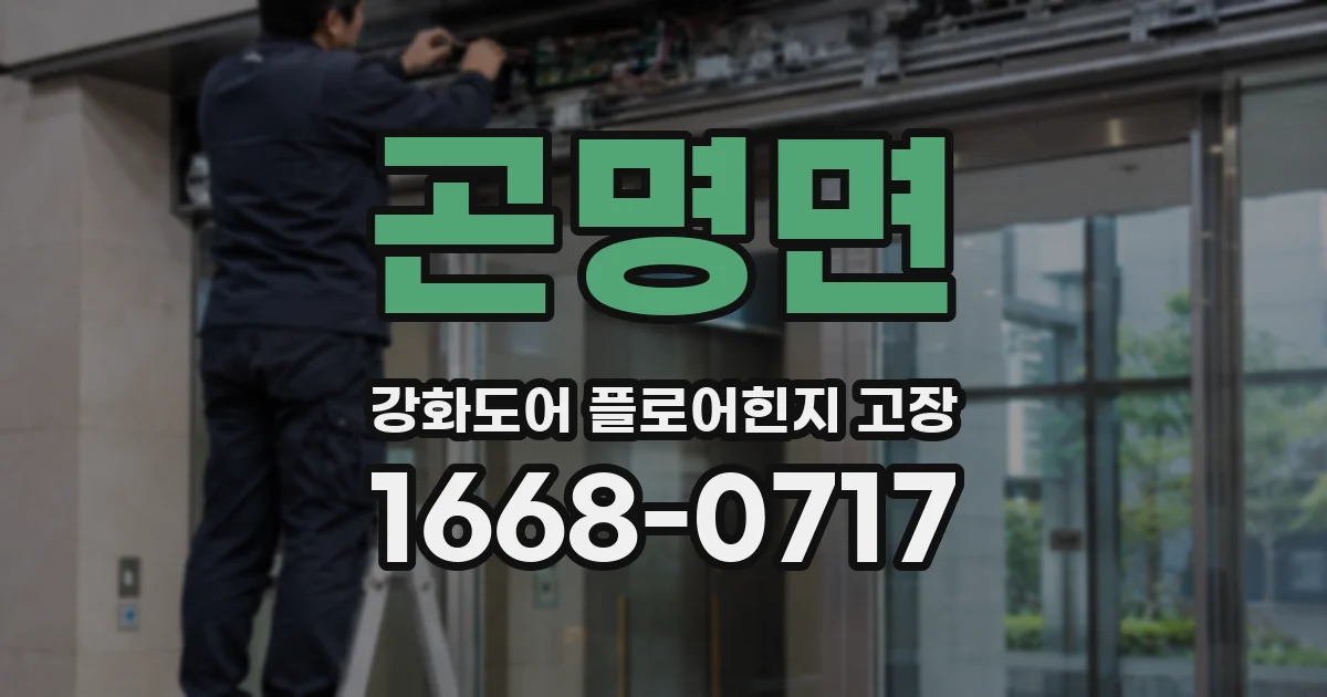 곤명면 강화도어 플로어힌지 고장