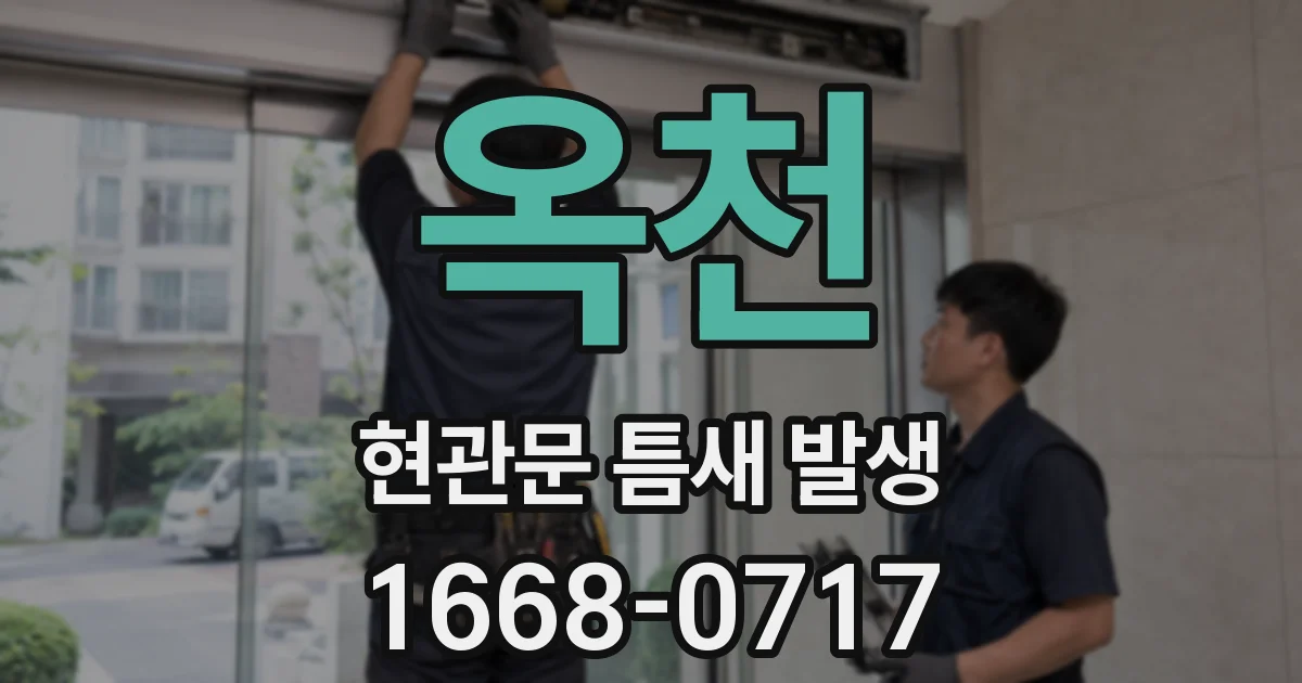 옥천 현관문 틈새 발생