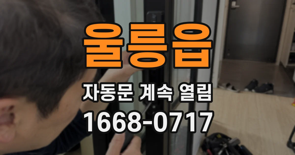 울릉읍 자동문 계속 열림