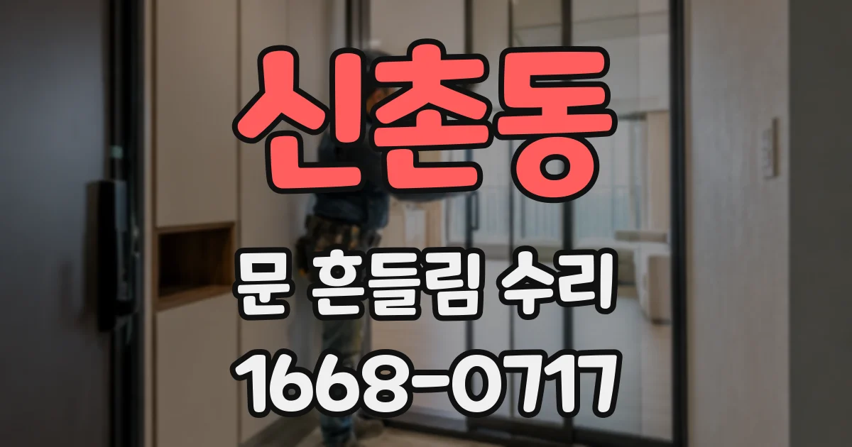 신촌동 문 흔들림 수리