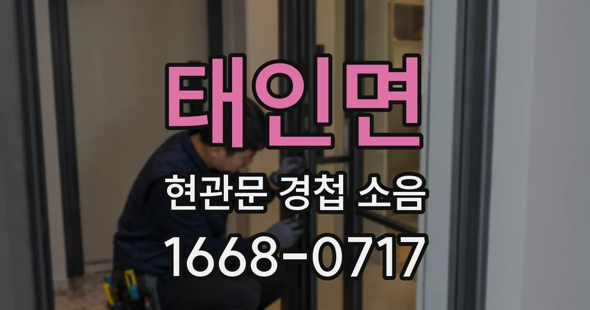 태인면 현관문 경첩 소음