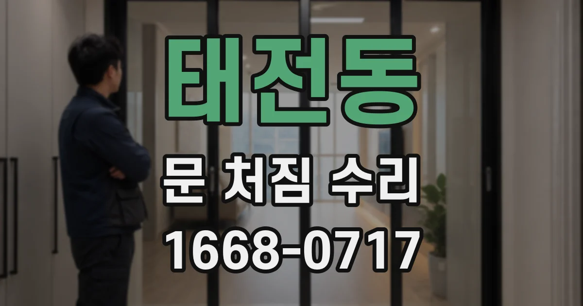 태전동 문 처짐 수리