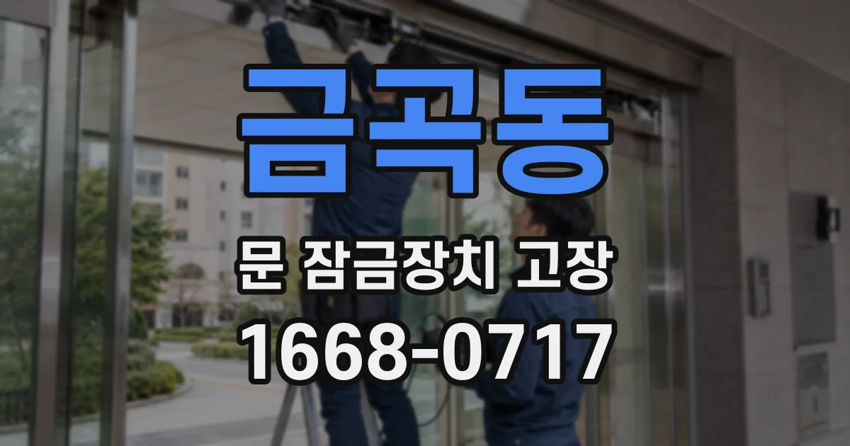 금곡동 문 잠금장치 고장