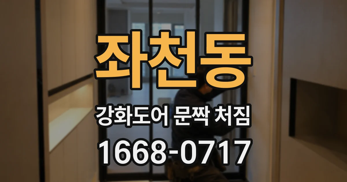 좌천동 강화도어 문짝 처짐