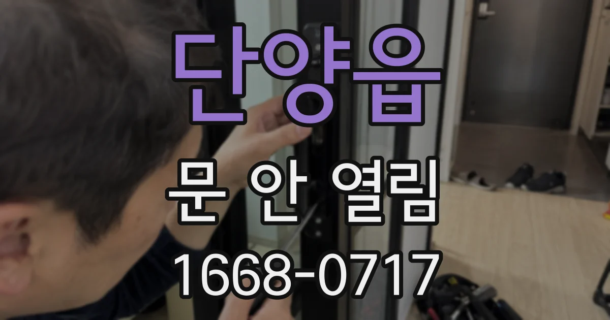단양읍 문 안 열림