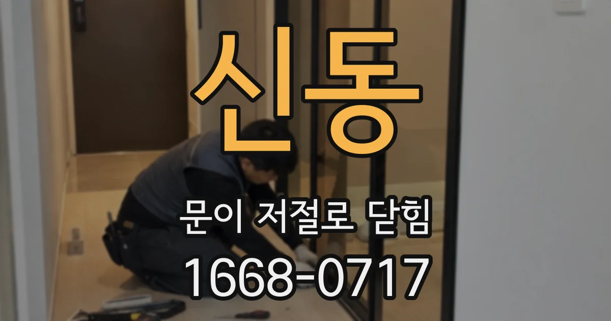 신동 문이 저절로 닫힘