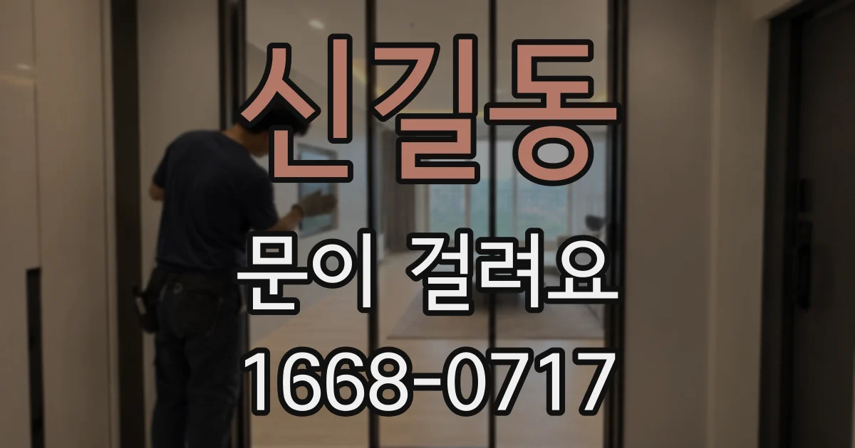신길동 문이 걸려요