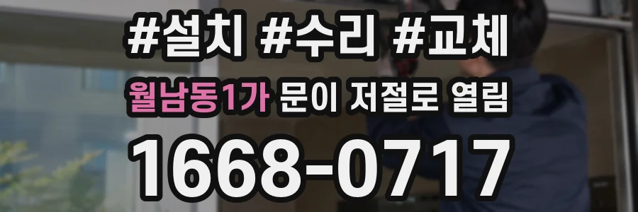 월남동1가 문이 저절로 열림