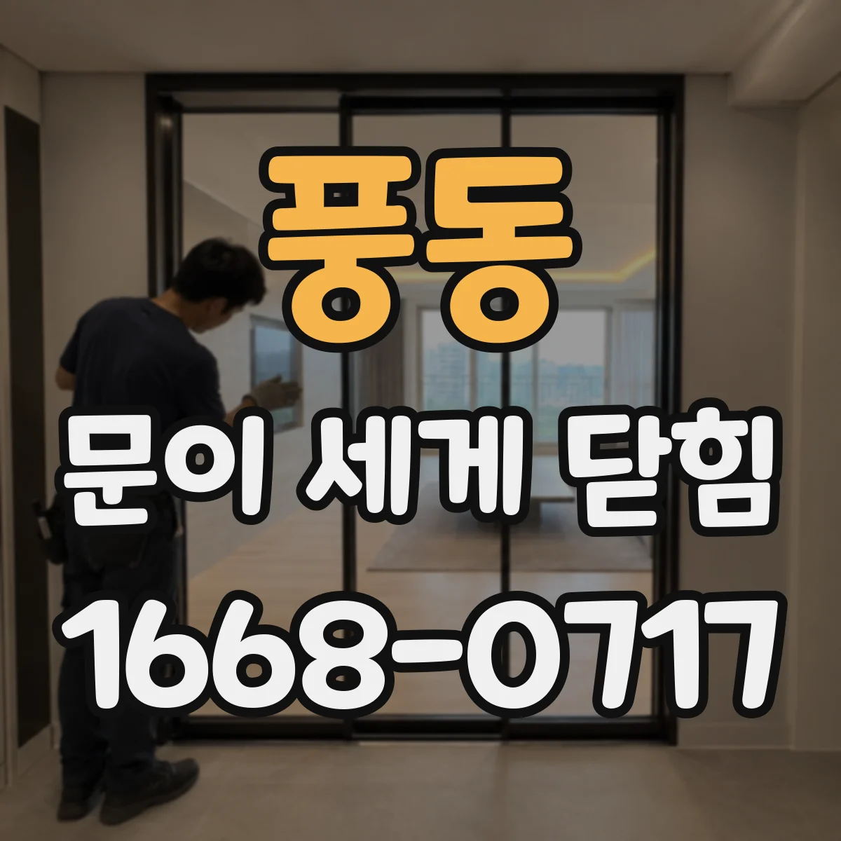 풍동 문이 세게 닫힘