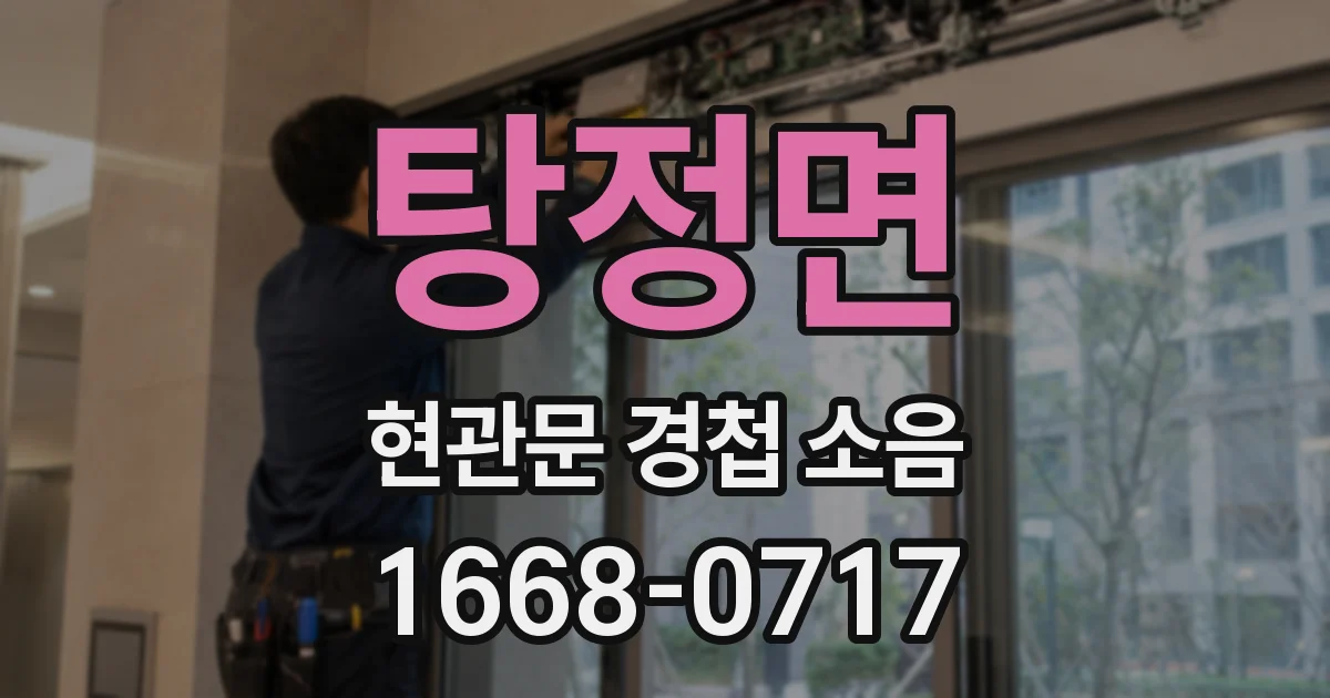 탕정면 현관문 경첩 소음
