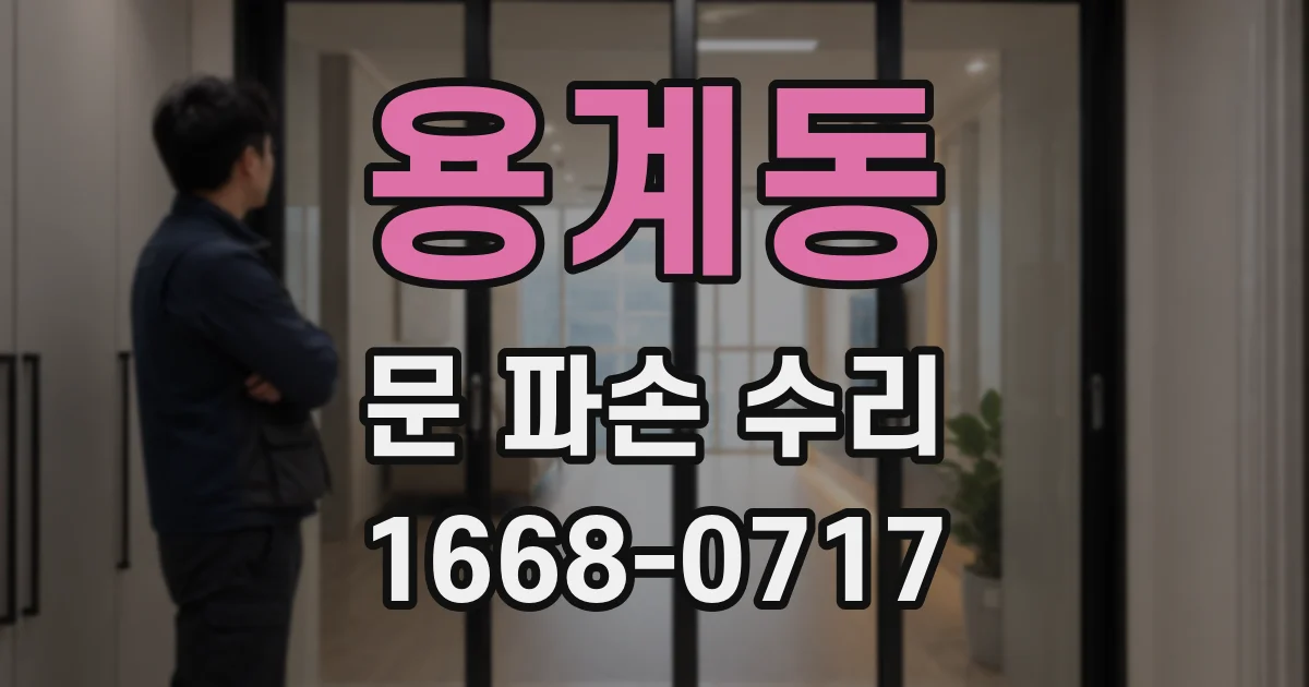 용계동 문 파손 수리