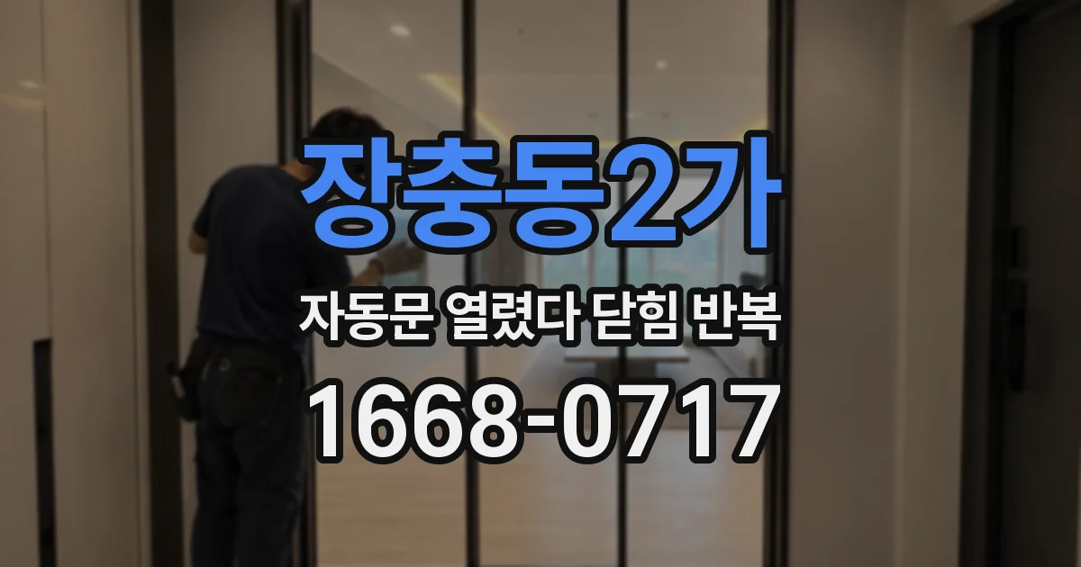 장충동2가 자동문 열렸다 닫힘 반복 증상은 문이 열렸다가 즉시 닫혀 버리거나, 잠시 멈춘 뒤 다시 움직일 때 확인됩니다.