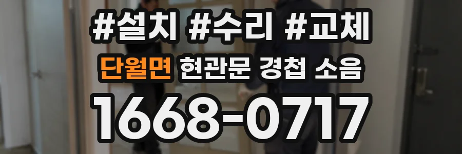 단월면 현관문 경첩 소음