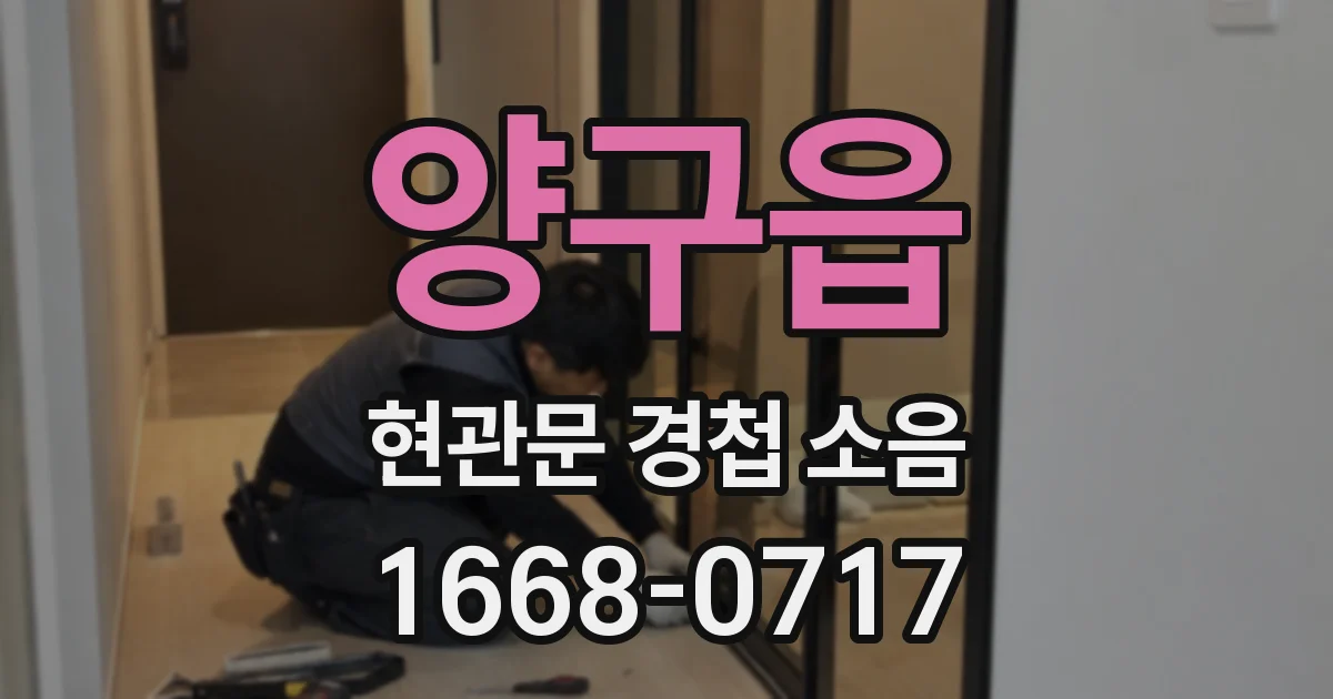 양구읍 현관문 경첩 소음