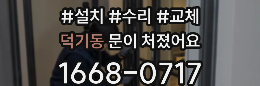 덕기동 문이 처졌어요