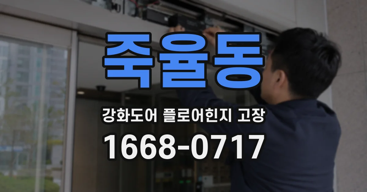 죽율동 강화도어 플로어힌지 고장