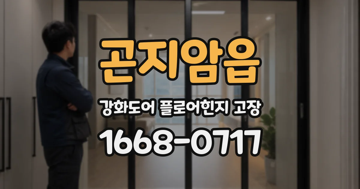 곤지암읍 강화도어 플로어힌지 고장