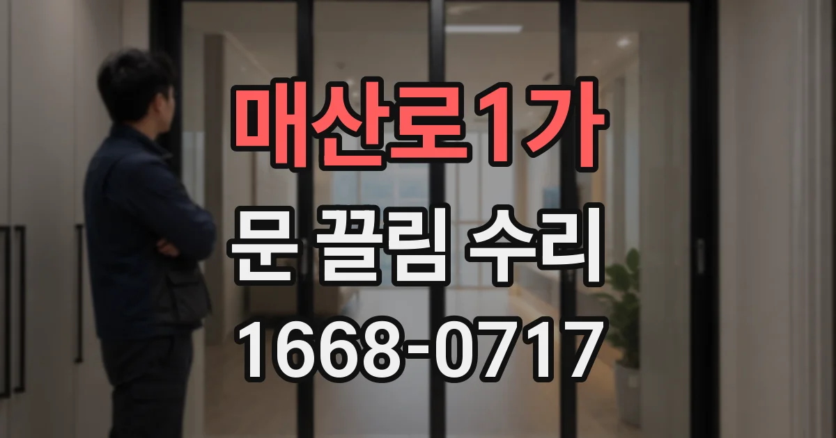 매산로1가 문 끌림 수리