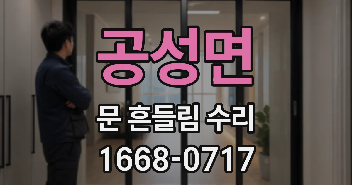 공성면 문 흔들림 수리