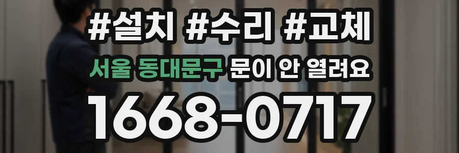 서울 동대문구 문이 안 열려요